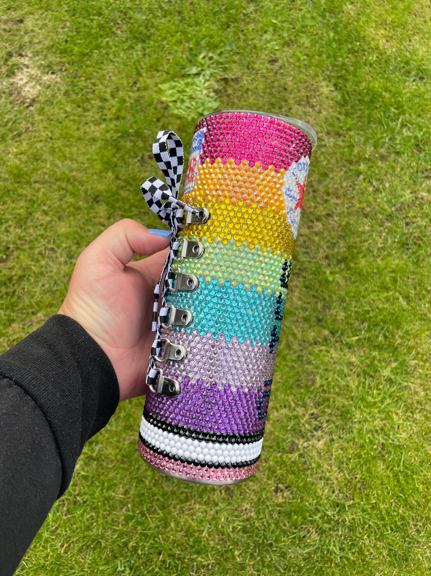 Rainbow Sneaker Rhinestone Tumbler kit