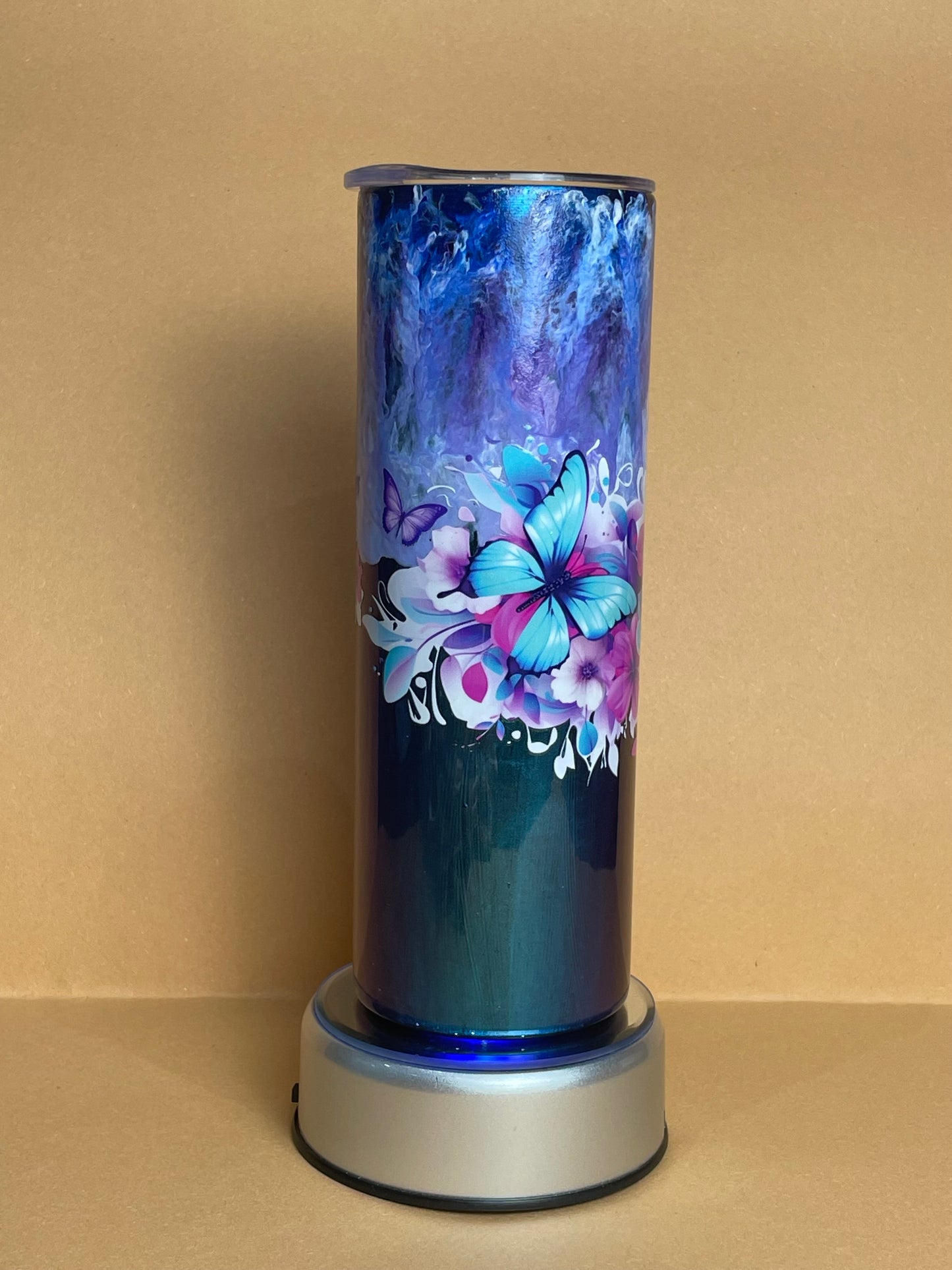 Blue Butterfly Hyperion Tumbler