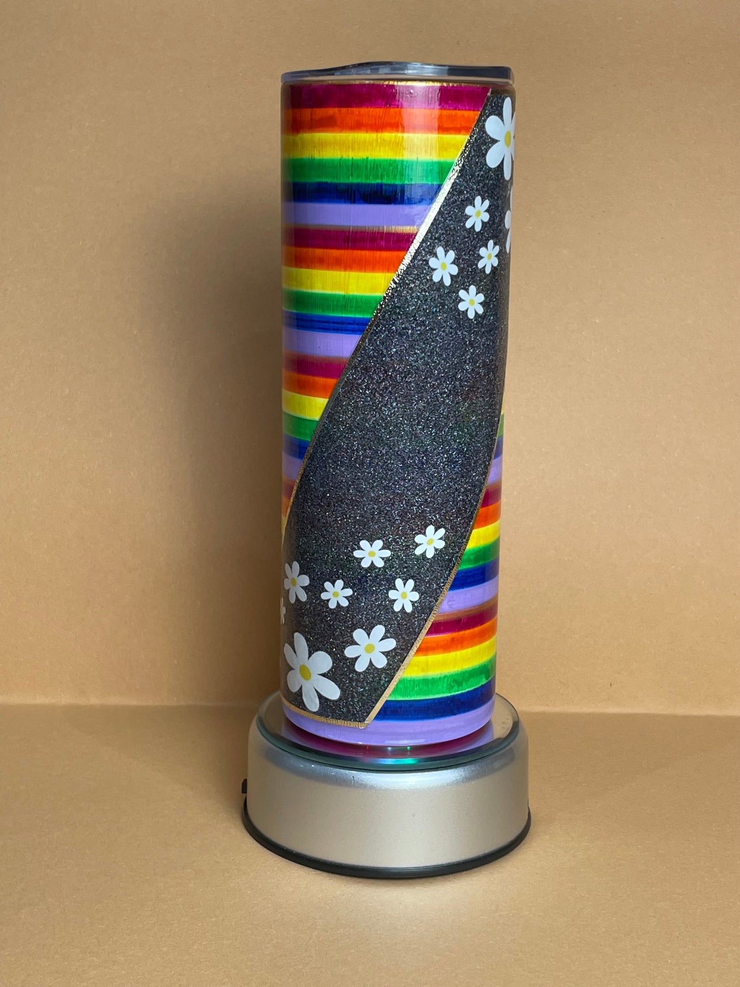 Daisy Rainbow Serape Hyperion Tumbler