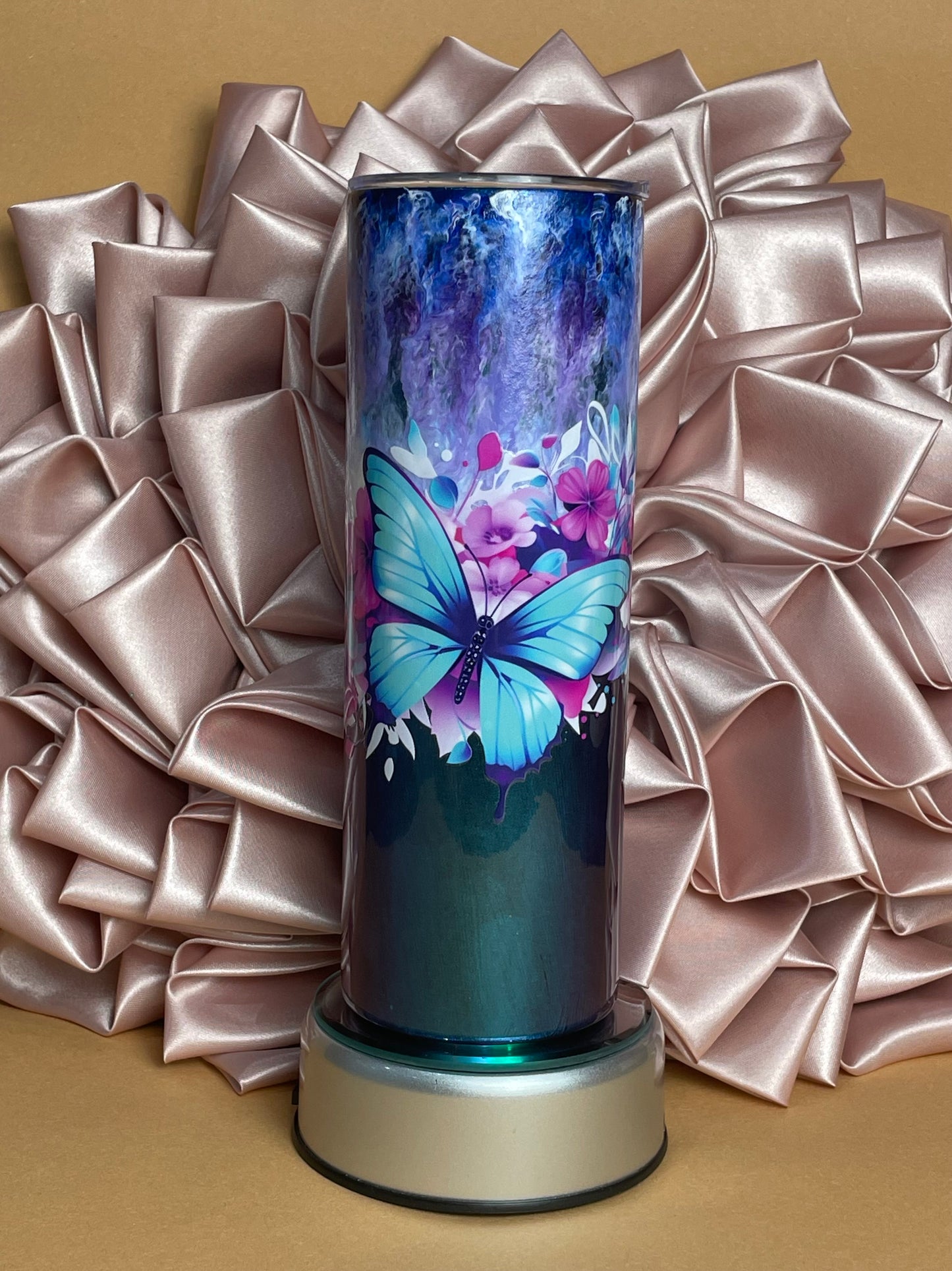 Blue Butterfly Hyperion Tumbler