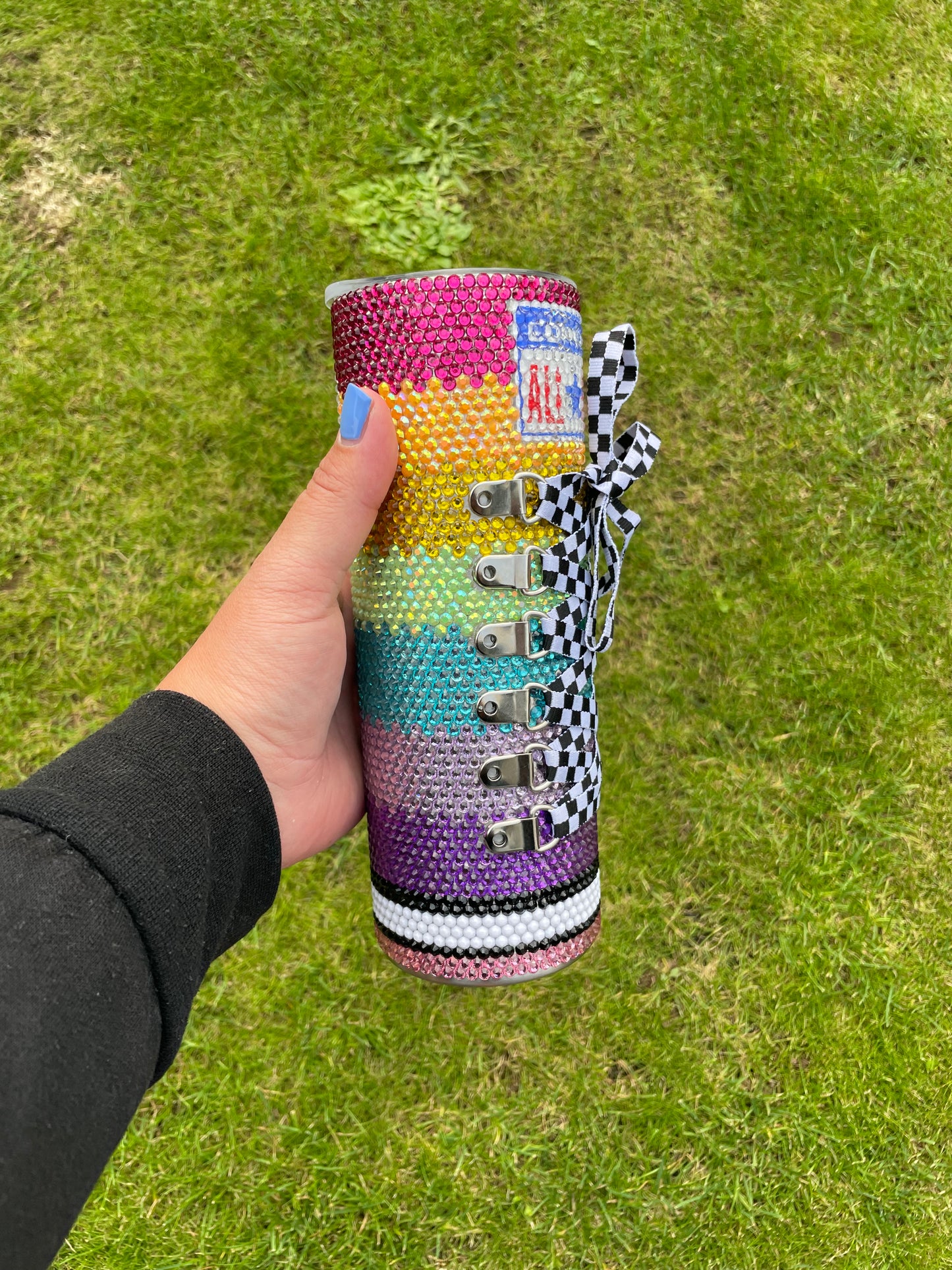 Rainbow Sneaker Rhinestone Tumbler kit