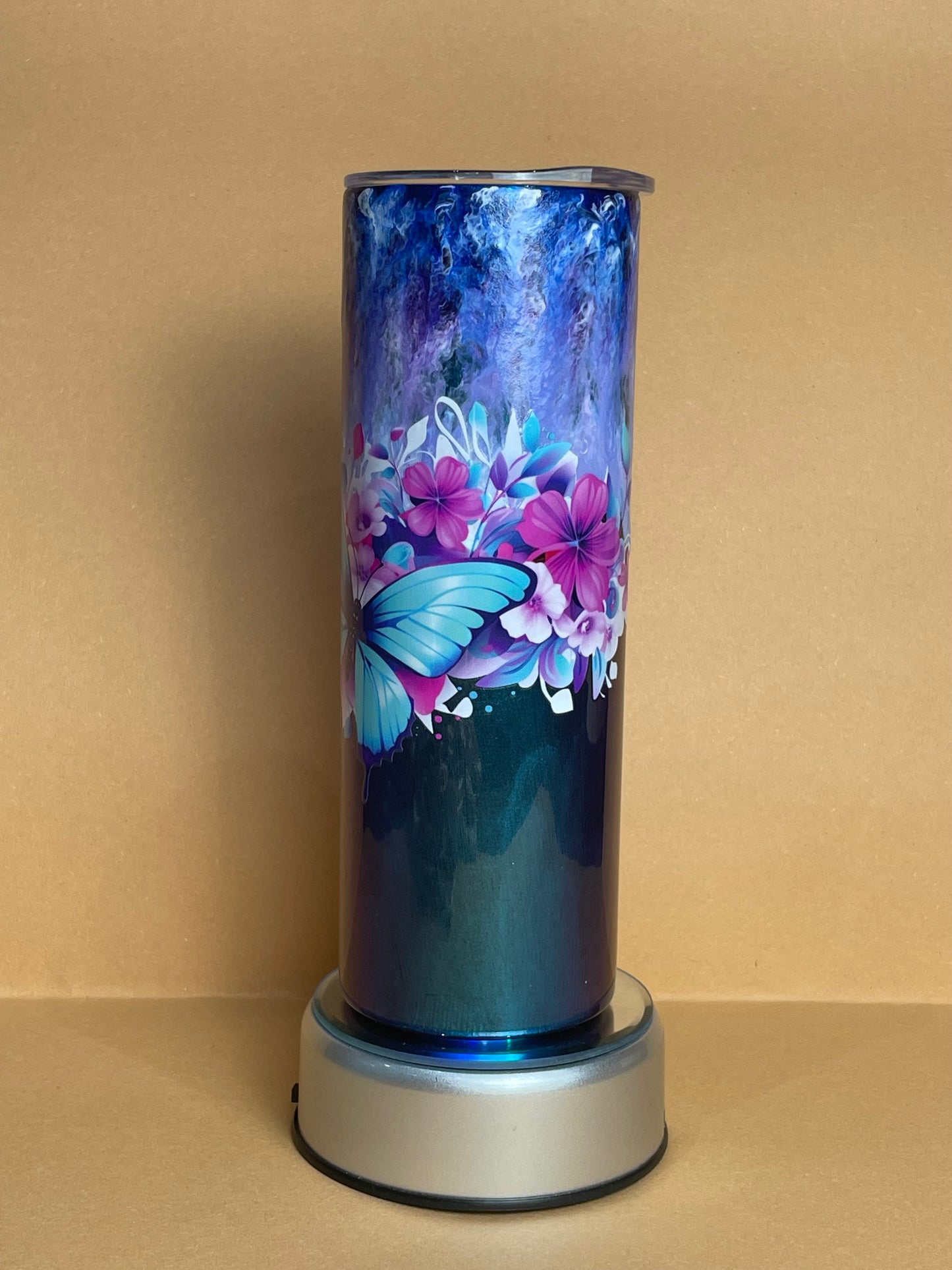 Blue Butterfly Hyperion Tumbler