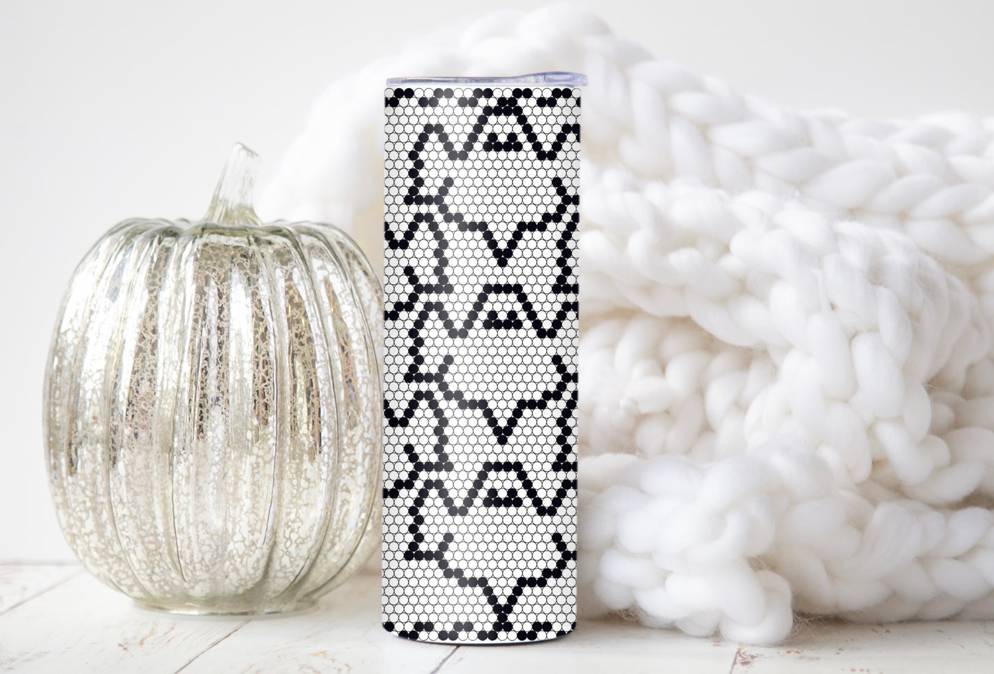 Ghostly Rhinestone Pattern
