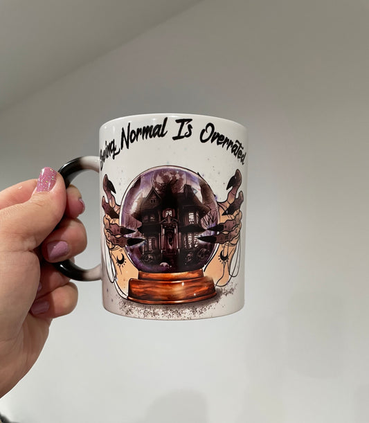 Being Normal is overrated colour changing mug