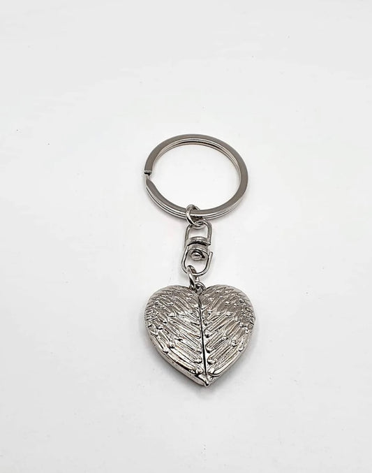 Angel wings locket keyring