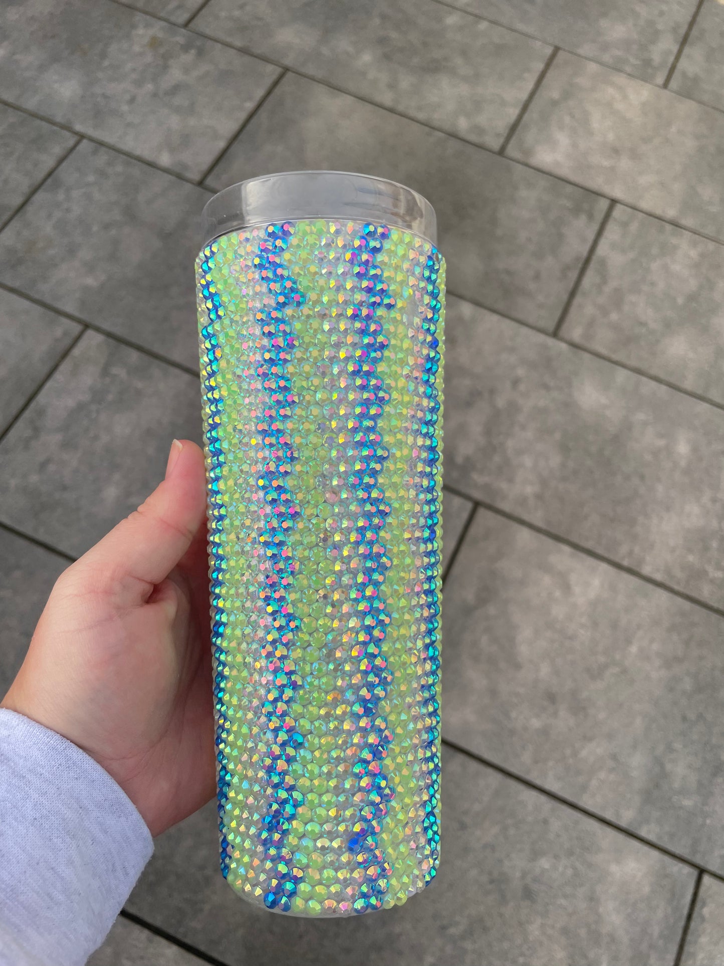 Blue zig zag tumbler